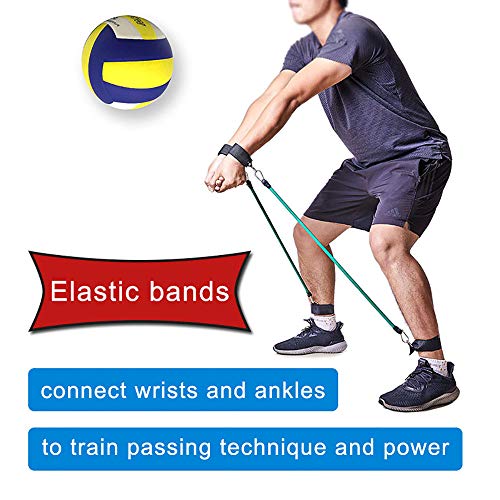 Volleyball Training Pass Rite Aid Resistance Band, Elastic Volleyball Resistance Belt Set for for Agility Training, Practicing Serving, Arm Swing Passing