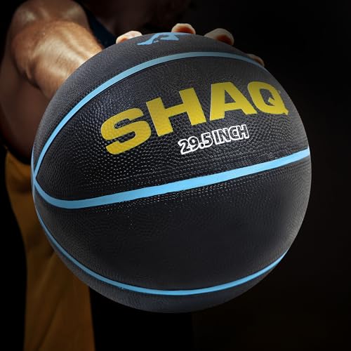 Shaq Official Size 7 Indoor/Outdoor Basketball - Optimal Grip, Durable Performance, All-Weather, Versatile Use