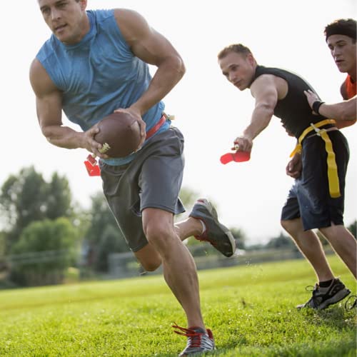 Trained Man Flag Football Belts, Adjustable Flag Football Set for Sports Teams, Training & Competition - color: Green 10 Man Narrow Flag Football Set, style: 10 Man Flag Football Sets