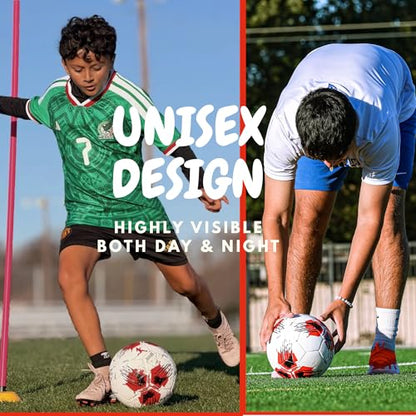 Professional Soccer Ball Size 4 & 5 – Seamless Training & Match Ball for Youth, Kids & Adults, Waterproof Synthetic PU Leather, Superior Air Retention - size: TITAN (Size 5)