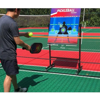 Pickleball Practice Rebounder Dink Board with Stand and Adjustable Angle for Solo Training,Pickleball Training Aids and Dink Master Wall Net