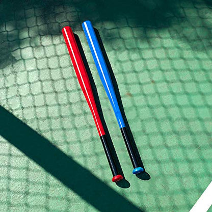 Baseball Bat Steel with Carrying Bag - color: Red