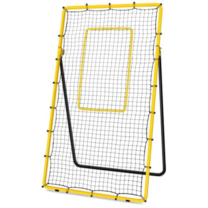 Newbyinn Volleyball Rebounder Net, Volleyball Training Equipment, Bounce Back Net for Volley Ball Practice with 5 Adjustable Rebound Angles 7x4 ft