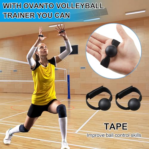 4 Pcs Volleyball Training Equipment Aid Volleyball Spike Trainer Training Technique Solo Trainer for Beginners Practicing Serving Setting Spiking and Arm Swing, Volleyball Gift for Adult Teen