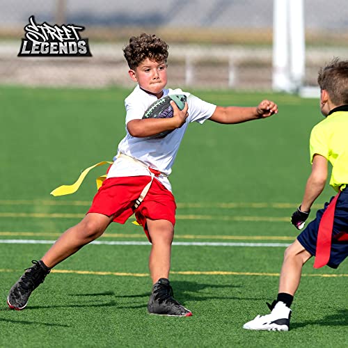 Street Legends Youth Football, Graffiti Printed Composite Leather Size 8 Football- Includes Pump, Made for Training, Practicing, & Recreational Play - color: Hunter Green