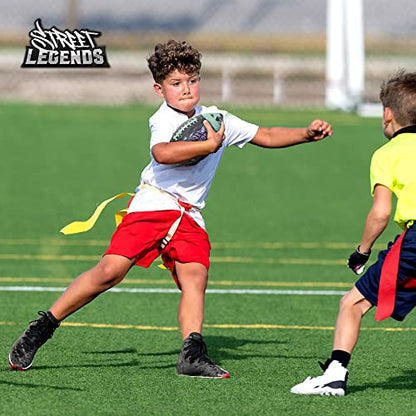 Street Legends Youth Football, Graffiti Printed Composite Leather Size 8 Football- Includes Pump, Made for Training, Practicing, & Recreational Play - color: Hunter Green