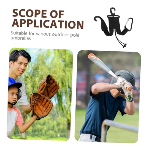 Abaodam Baseball Bat Organizer with Glove Clips Durable Fence Bag for Softball Gear Storage Water Bottle Hook Portable Camping Accessory Holder for Sports Equipment