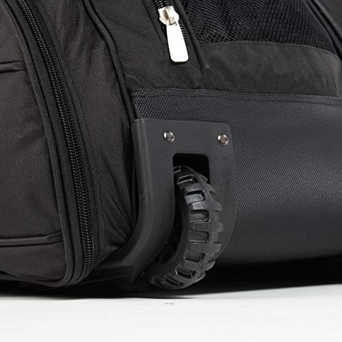 Boombah Beast Rolling Bat Bag - Multiple Color Options - Holds 8 Bats, Glove and Shoe Compartments - color: Black