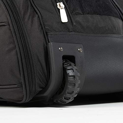 Boombah Beast Rolling Bat Bag - Multiple Color Options - Holds 8 Bats, Glove and Shoe Compartments - color: Black