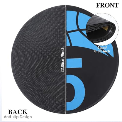 5 PCS Basketball Spot Markers (1-5) – 9 Inch Large Size, Anti-Slip PVC Floor Dots for Agility, Dribbling & Shooting Drills