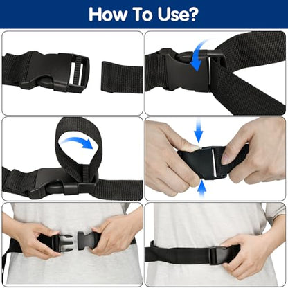 DkOvn 2 Pack Football Belts, 52 to 57 Inches Long, with Stainless Steel D Rings, for Youth, Adults