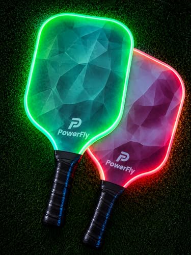 PowerFly LED Fiberglass Pickleball Paddles