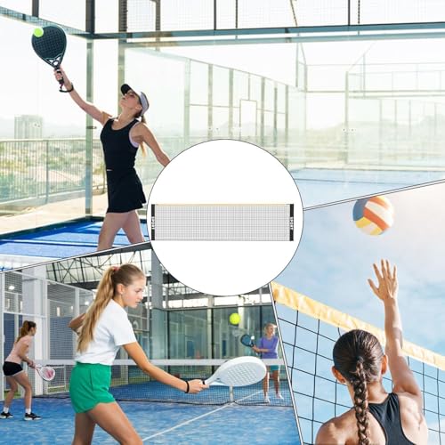 Badminton Net Portable,Foldable Height Adjustable Weatherproof - Tennis Net Outdoor Games | for Kids Adults Sports Training Practice Beach Court Driveway Park Playground Outdoor - size: 4.1m