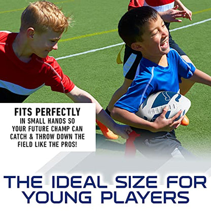 Franklin Sports NFL Team Footballs - Rubber Youth Mini Balls for All Teams - Kids 8.5" Football + Air Pump Sets - Official NFL Licensed - style: Indianapolis Colts