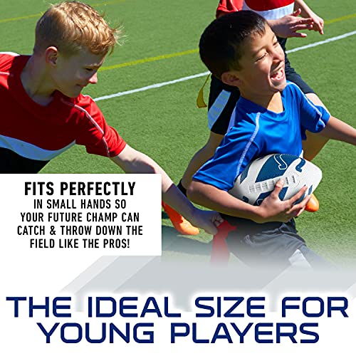 Franklin Sports NFL Team Footballs - Rubber Youth Mini Balls for All Teams - Kids 8.5" Football + Air Pump Sets - Official NFL Licensed - style: Indianapolis Colts