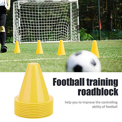 Dioche 10pcs Soccer Training Cone, Plastic Traffic Cones Sport Training Marker Cone, Disc Cones Barriers Marker Holder Sports Accessory for Soccer, Skating, Football, Basketball, Wholesale Business