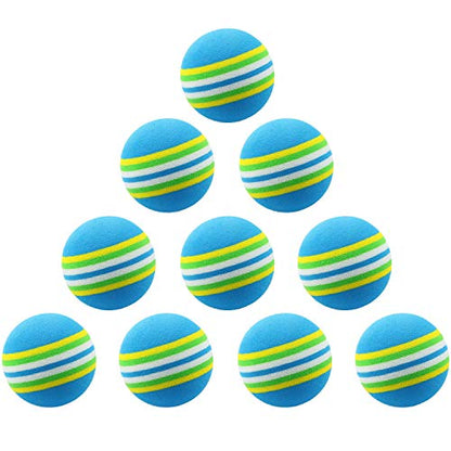 12pcs EVA Foam Golf Practice Balls Sponge Indoor Golf Practice Ball Training Aid, Blue