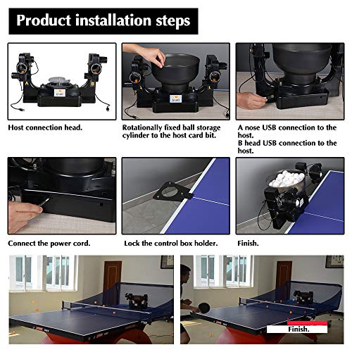 Advanced Double Head Ping Pong Machine Tabele Tennis Robot Machine Upgarde 9 Different Spin Balls Ping Pong Trainer for Training