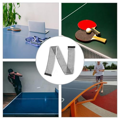 Retractable Table Tennis Net with Dense Polyester-Cotton Mesh for Ball Retention Portable and Foldable Design for Easy Storage Quick Setup Replacement Net for Standard Tables