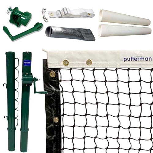Putterman 3.0mm 32” x 22’ Pickleball & Junior Tennis Net - Optional Seasonal Court Maintenance Kit