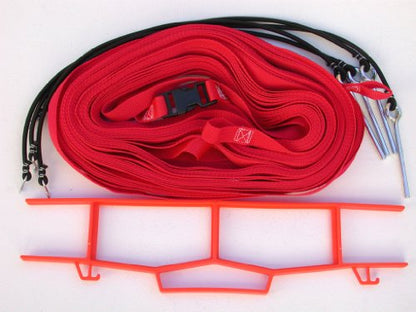 Home Court 1-inch Non-Adjustable 30-ft Grass Setup Boundary - W25G - color: Red