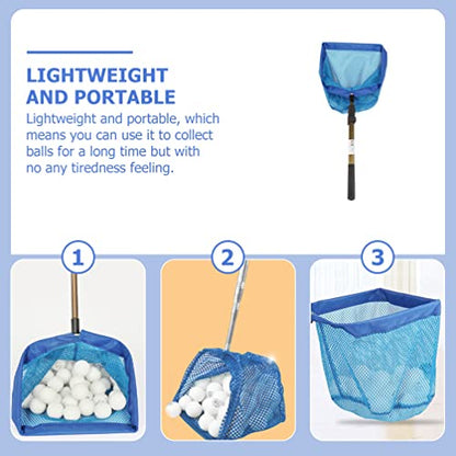 BESPORTBLE Table Tennis Ball Picker Portable Telescopic Handle Ball Tool for Outdoor and Indoor Use Lightweight Collector for Easy Pong Pickup