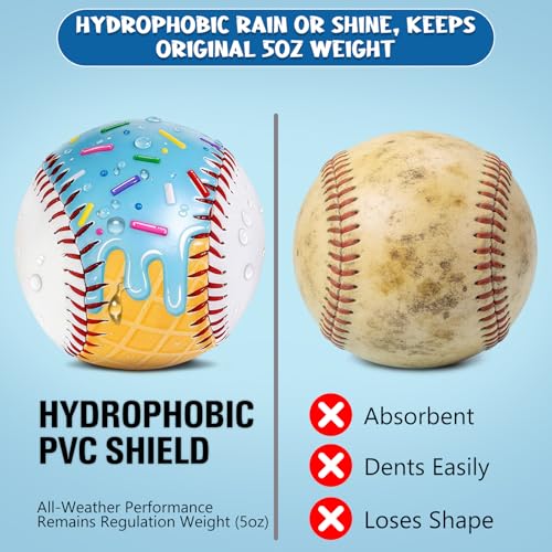Baseballs PVC 9in Practice Baseball for Training Hitting Lifestyle Decor Ideal Personalized Inspired Gifts for Players Coaches Moms