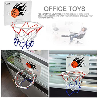 CYFIE Basketball Hoop Toddler, Bathtub Bath Toys for Office Desk Bathroom Slam Dunk Games, Suction Cup Basketball Hoop for Kids Girls Boys - color: Mini Basketball Hoop