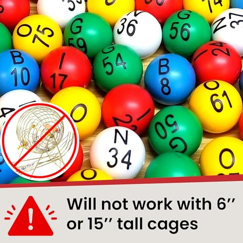 MR CHIPS 2 Packs of Easy Read 7/8" Bingo Balls with Fade and Scratch Resistant Large Numbers Letters that Will Never Rub Off - color: Bingo Balls 2pk