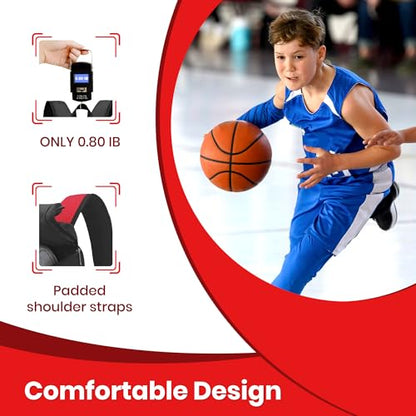 Hsmihair Basketball Backpack Large Sports Bag for Men&Youth,Gym Bag with Separate Ball & Shoes Compartment,Travel Bag for Basketball,Soccer,Volleyball - color: Red