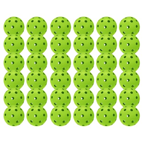 6 Pack Sports Outdoor Pickleballs - 40 Pickleball Balls - USA Pickleball Balls (USAPA) Approved - Official US Open Ball - color: Green, style: 36 - Pack