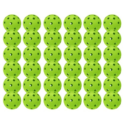 6 Pack Sports Outdoor Pickleballs - 40 Pickleball Balls - USA Pickleball Balls (USAPA) Approved - Official US Open Ball - color: Green, style: 36 - Pack