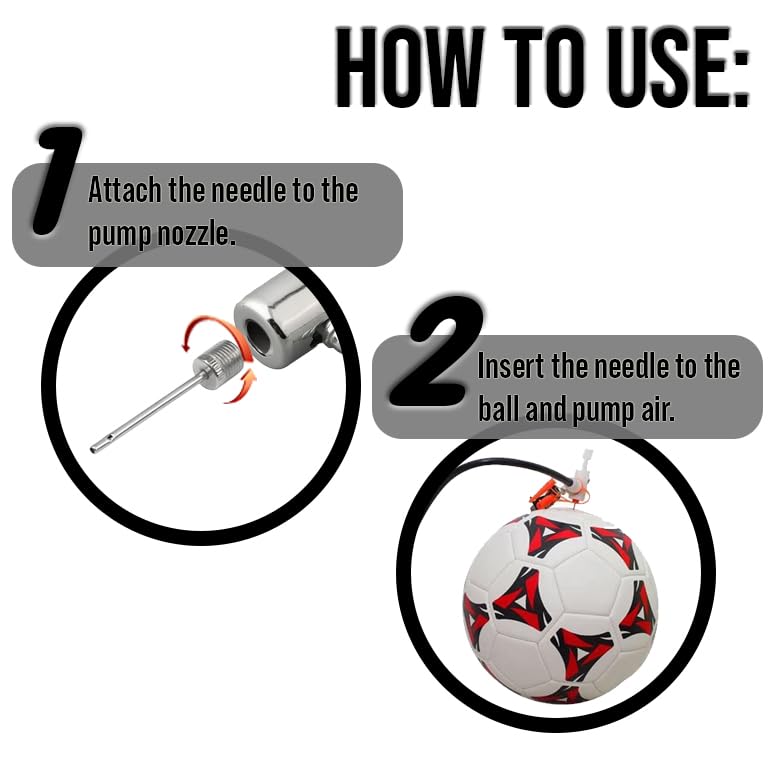 Ball Pump Inflation Needle,Air Pump Needles,Ideal for Blowing Up Football,Basketball,Volleyball and All Other Sports Balls
