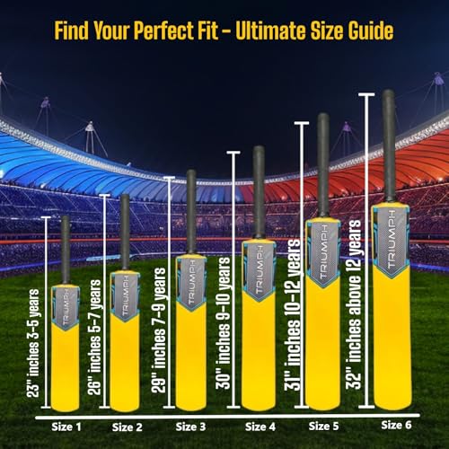 Plastic Fiber Cricket Bat for Kids Safe & Sturdy for Indoor/Outdoor Use