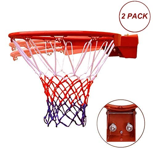 THUNDERBAY Reinforced Heavy Duty Breakaway Wall Mounted Basketball Rim,18 inch Basketball Rim Goal Replacement for Indoor Outdoor Walls - style: 18 Inch Breakaway(2Pack)