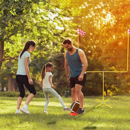 Desyeryamimi Football Field Goal Post - 8.6 ft x 6 ft Steel Tube Frame - Adjustable Height Kicking Goals for Backyard - Youth/Kids/Adults