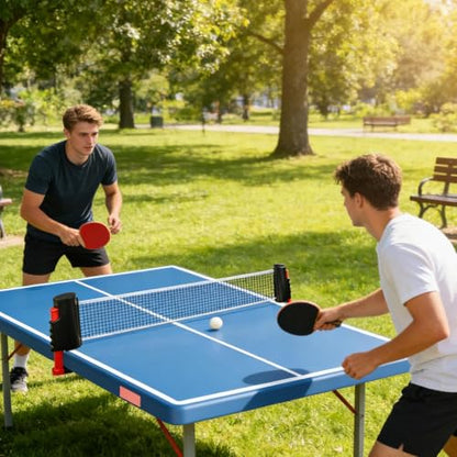 Portable Pong Net – Extendable Tabletop Net, Indoor Outdoor Sports Accessory, Easy Setup Design | Adjustable Play System for Students Family Recreational Games