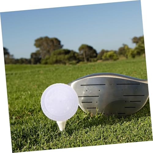 Abaodam 2pcs Flat Shape Golfing Practice Balls for Putting Training Lightweight and Durable Golfing Aids for Use for Beginners and Professionals