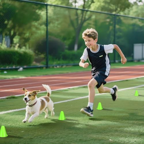 50 Pack 3.15 Inch Mini Cones for Sports Drills,Agility & Footwork Practice,Portable Small Cones for Indoor Outdoor Soccer,Basketball,Team Activities