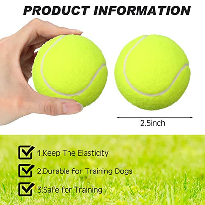 Vinsot 48 Pcs Standard Pressure Tennis Balls Bulk, Training Tennis Balls Practice for Player Beginner Training Sports Ball, 2.5 Inch - color: yellow