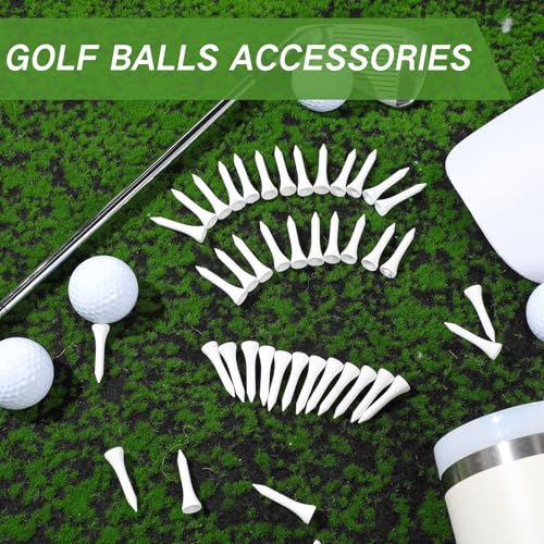 Mudder Golf Tees Bulk Wooden Bamboo Golf Tees Multicolor Wood for Men Balls Accessories