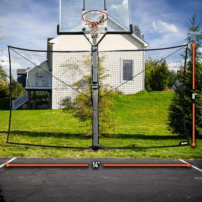 Franklin SportsBasketball Pass Back Rebounder - color: Black, size: 14' X 8'