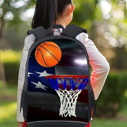 CAIWEI American Football Backpack School Bag (basketball 2) - color: Basketball 2, size: 17.2*11.7*5.5 Inch