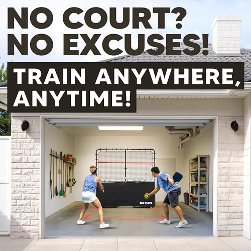 Pickleball Rebounder Training Aid, Adjustable Angle Easy Setup & Storage - Perfect Your Forehands Backhands Dinks Volleys Accuracy Coordination Kitchen Control, Designed for Pickleball