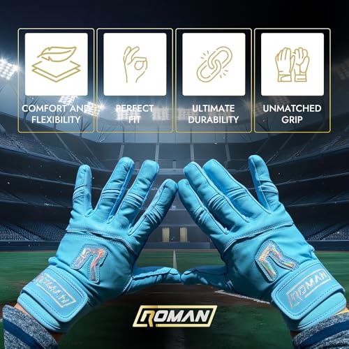 Short Cuff Baseball Gloves - color: Baby Blue, size: Youth Small