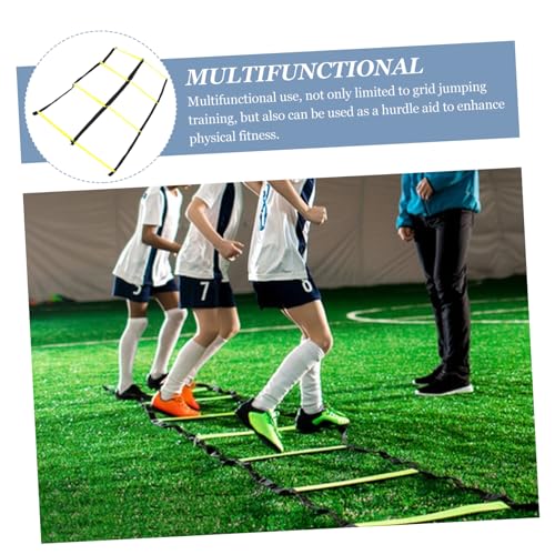 Abaodam Foldable Agility Ladder Training Pad for Football Soccer Multifunctional Rope Ladder for Footwork Speed Drills and Sports Exercises Portable and Lightweight Go Training