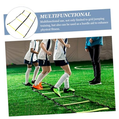 Abaodam Foldable Agility Ladder Training Pad for Football Soccer Multifunctional Rope Ladder for Footwork Speed Drills and Sports Exercises Portable and Lightweight Go Training