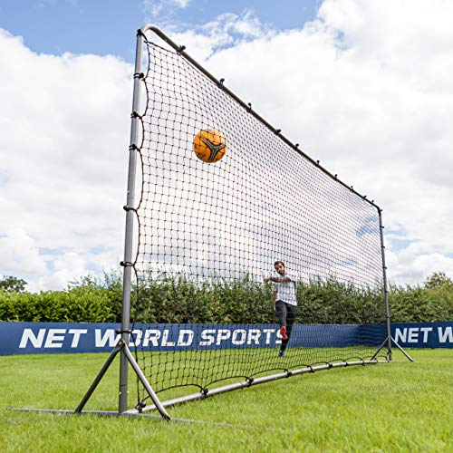 FORZA Soccer Rebound Wall (12ft x 6ft or 16ft x 7ft) | Dual-Sided Soccer Rebounder | Freestanding Spring-Loaded Soccer Rebound Net | Soccer Training Equipment - size: 12 x 6