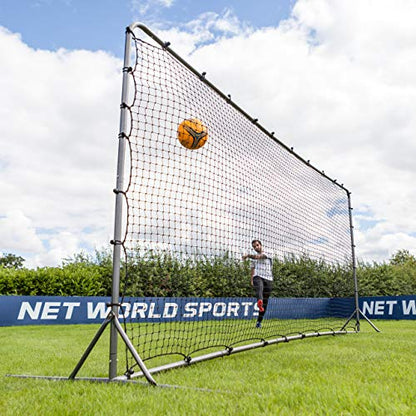 FORZA Soccer Rebound Wall (12ft x 6ft or 16ft x 7ft) | Dual-Sided Soccer Rebounder | Freestanding Spring-Loaded Soccer Rebound Net | Soccer Training Equipment - size: 12 x 6