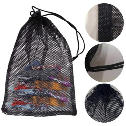 Breathable Mesh Drawstring Bags | Multipurpose Nylon Sports Storage for Activity Gear | Durable Construction(20 x30cm) - size: Small